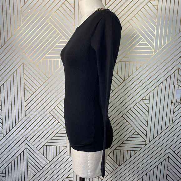 Ralph Lauren Black Label Button Shoulder Sweater - Picture 7 of 10